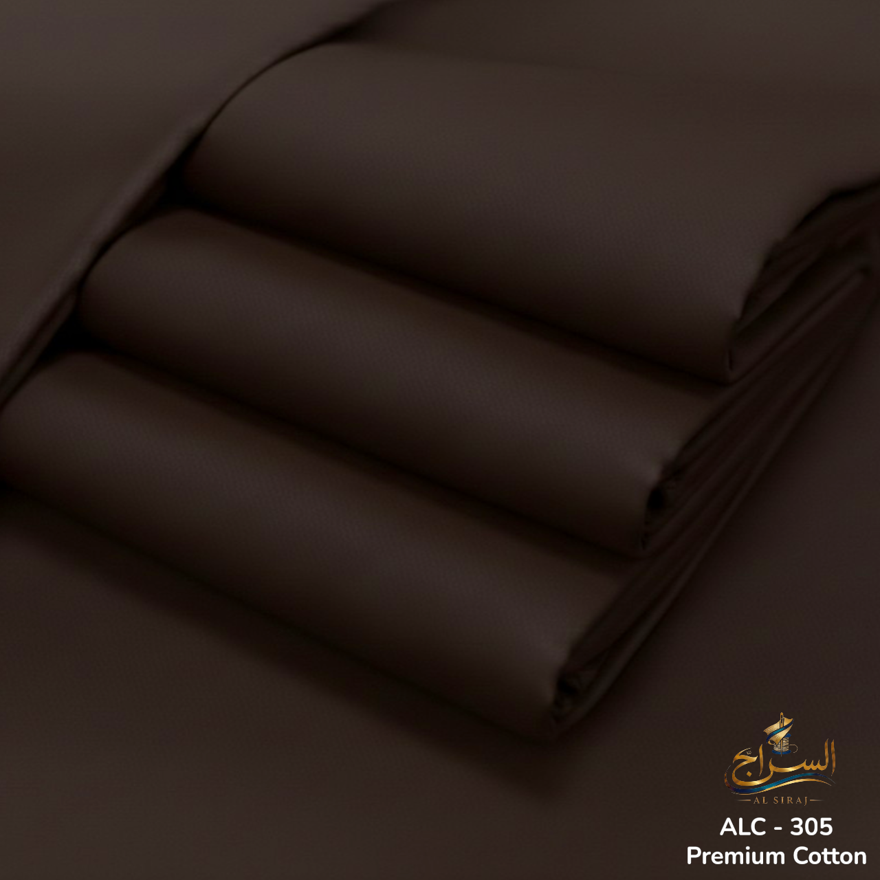 Premium Chocolate Brown Cotton ( ALC - 305 )