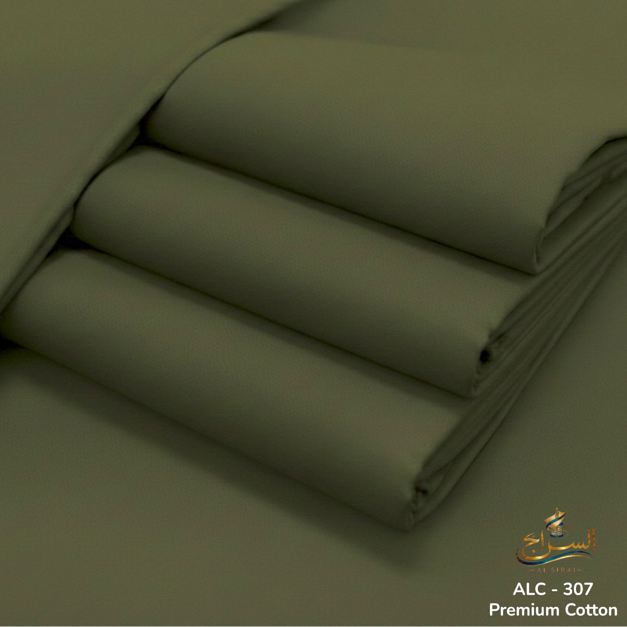 Premium Olive Green Cotton ( ALC - 307 )