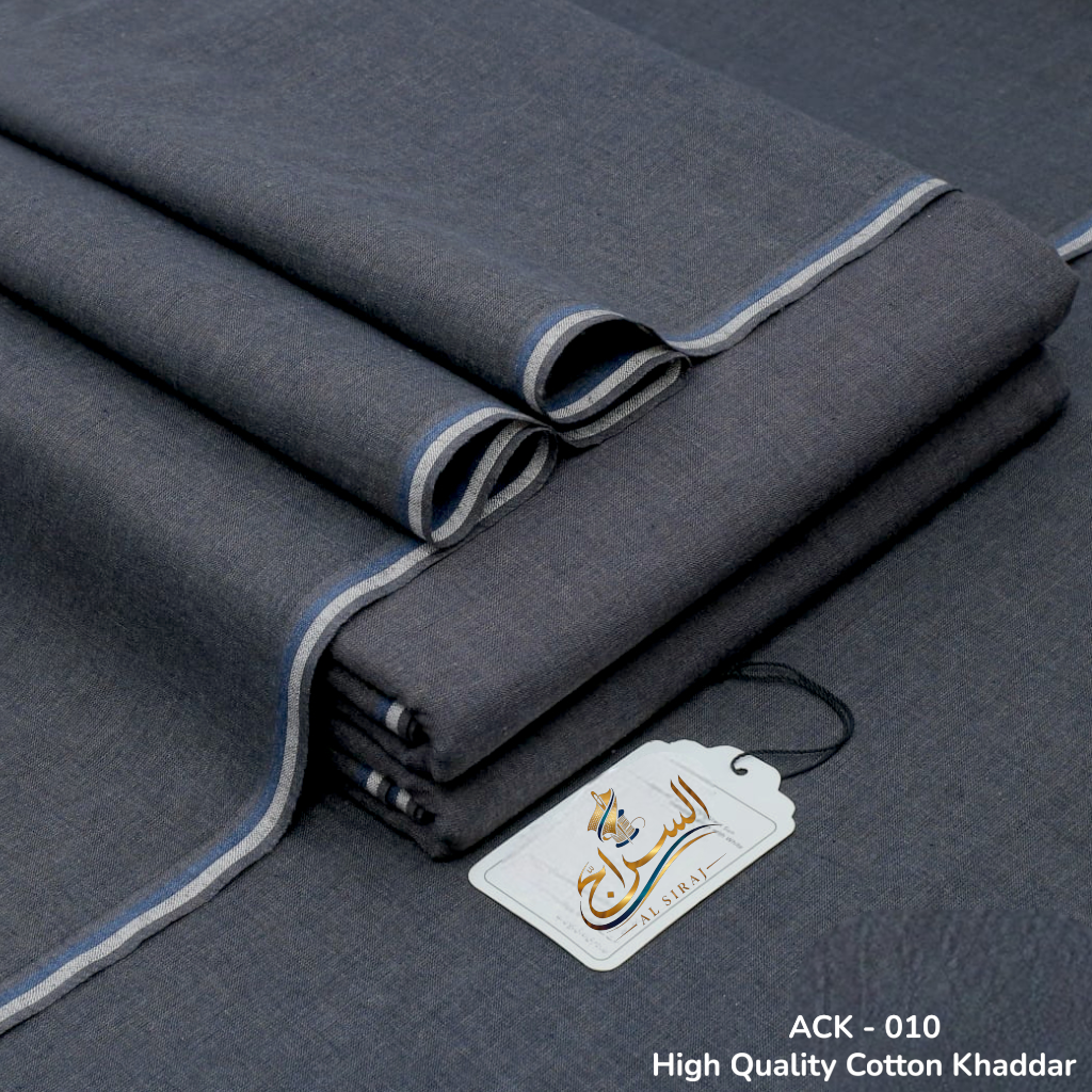 Charcoal Grey Cotton Khaddar ( ACK - 010 )