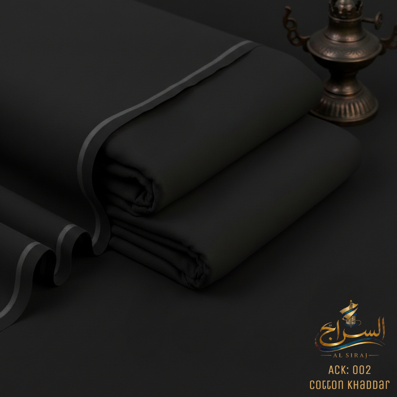 Black Cotton Khaddar ( ACK - 002 )