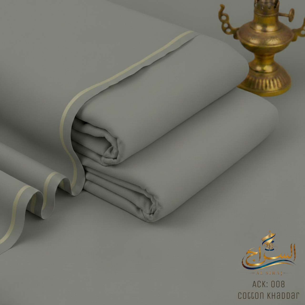 Beige Cotton Khaddar ( ACK - 008 )