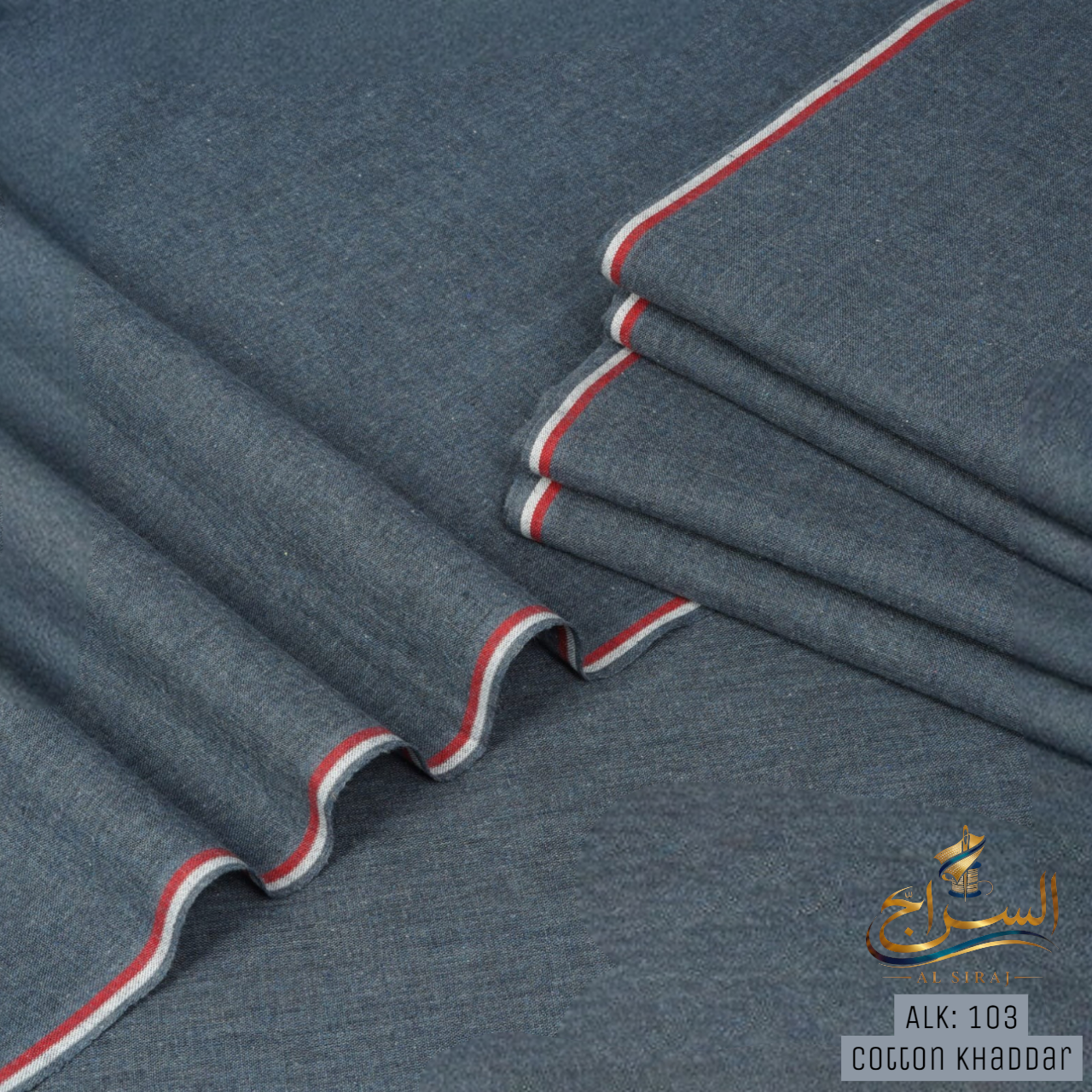 Charcoal Grey Lawn Khaddar ( ALK - 103 )