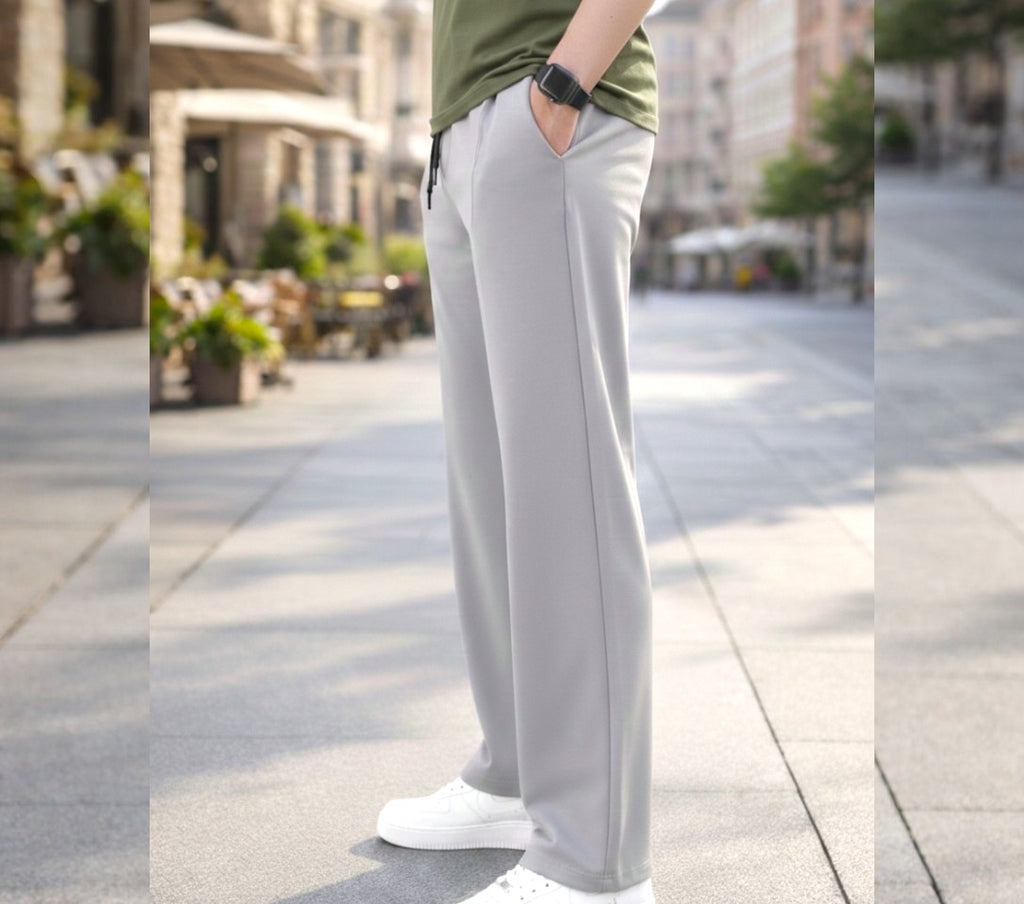 Grey Cotton Trouser