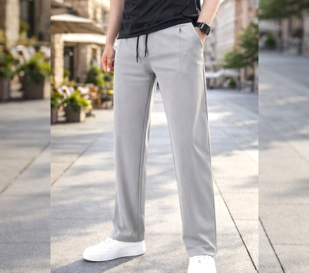 Grey Cotton Trouser